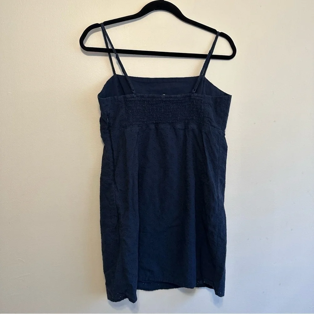 Garage Navy Blue Daisy Cutout Dress L Large